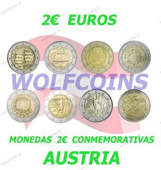 🇦🇹 AUSTRIA MONEDAS 2€ DOS EUROS VARIOS AÑOS