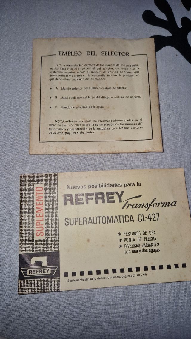 Máquina de coser Refrey cl-427