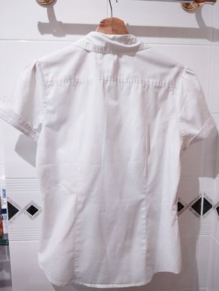 Camisa blanca casual XL