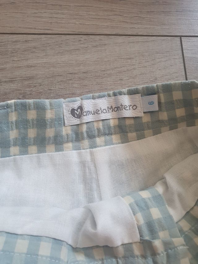 Conjunto lino niño 7 años Manuela Montero