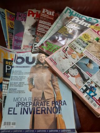 Lote de revistas patrones, punto, labore