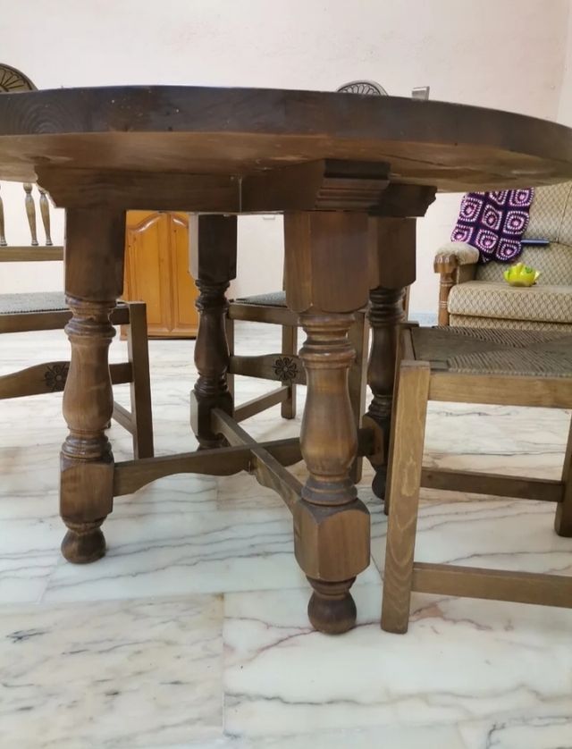 Mesa y sillas castellanas. Ocasión!