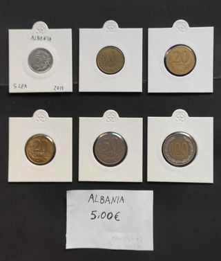 Monedas Albania Bosnia R.Checa Rumanía Serbia 7