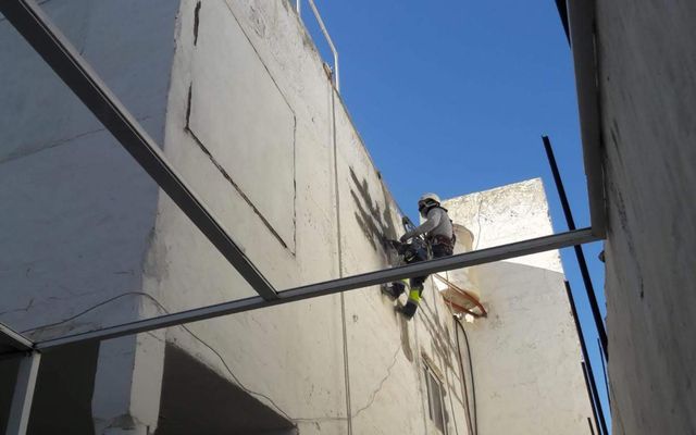 Reparación de grietas y fisuras en fachadas