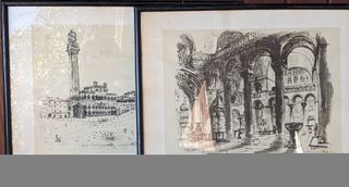 3 stampe vintage "Piazze d'Italia"