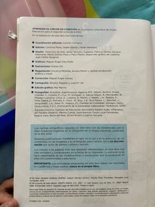 Libro de texto lengua y literatura de anaya