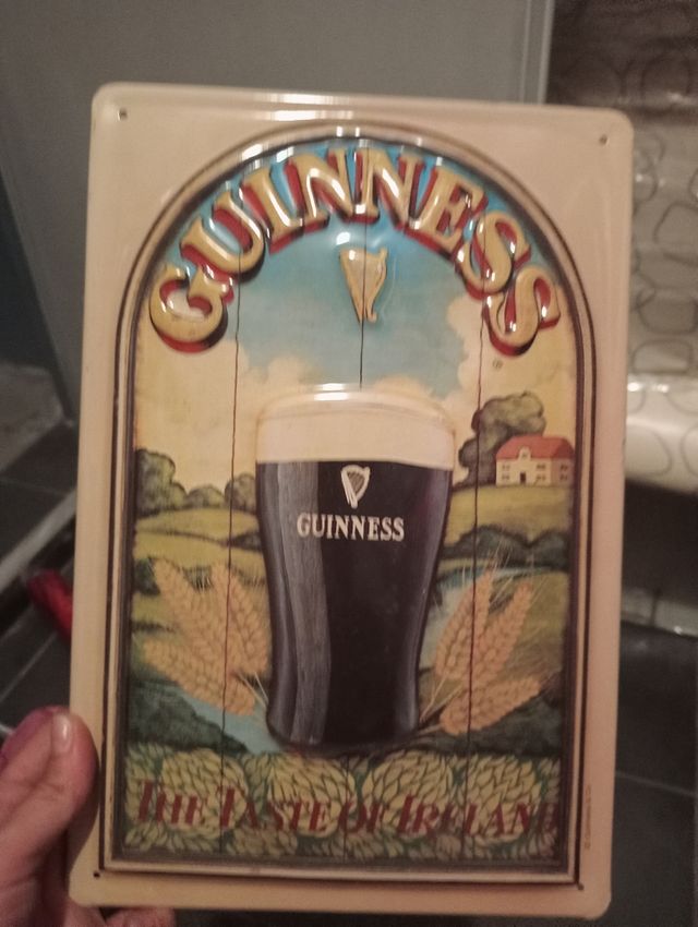 Placa metal Guiness