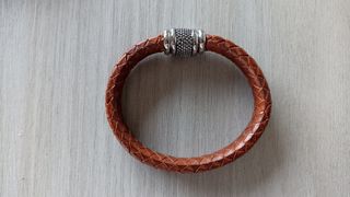 Pulsera cuero y plata Frank 1967
