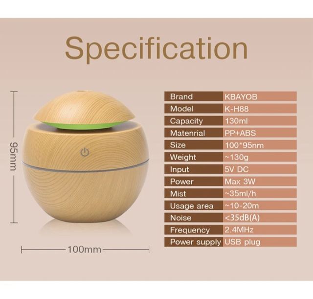 Humidificador de aire ultrasonico USB