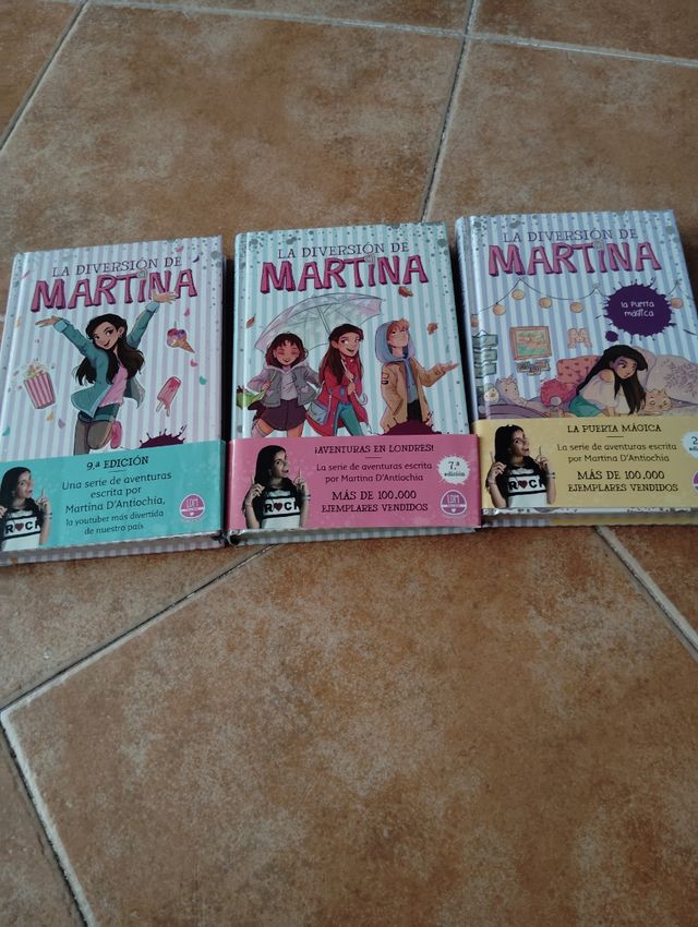 Tres libros de La Diversión de Martina