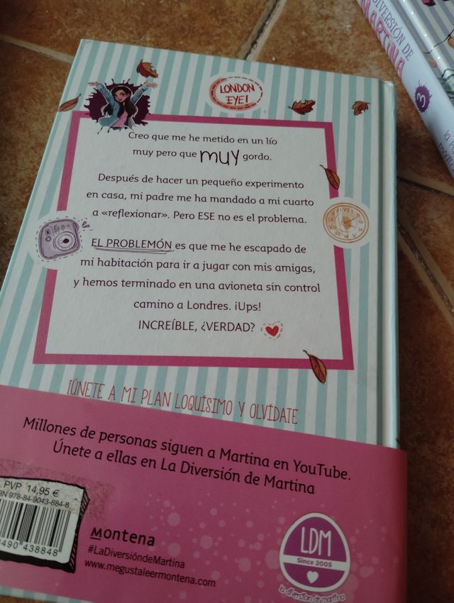 Tres libros de La Diversión de Martina