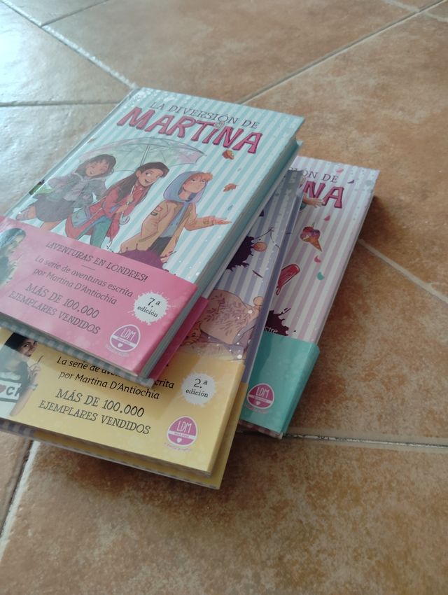 Tres libros de La Diversión de Martina