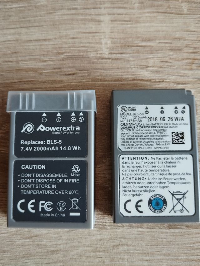 Baterías cámara digital