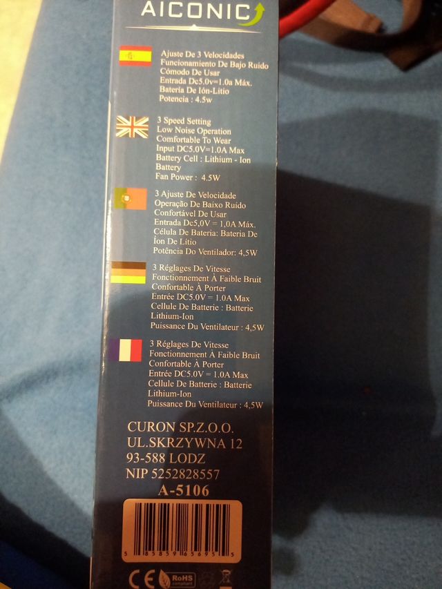 Ventilatore da collo