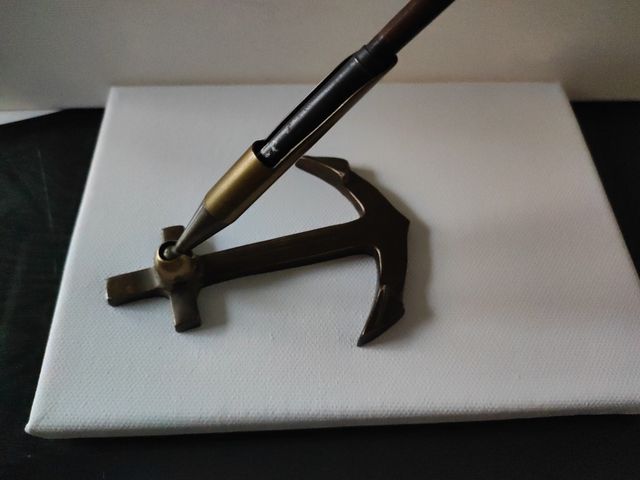 Soporte de pluma de bronce. Años 30'