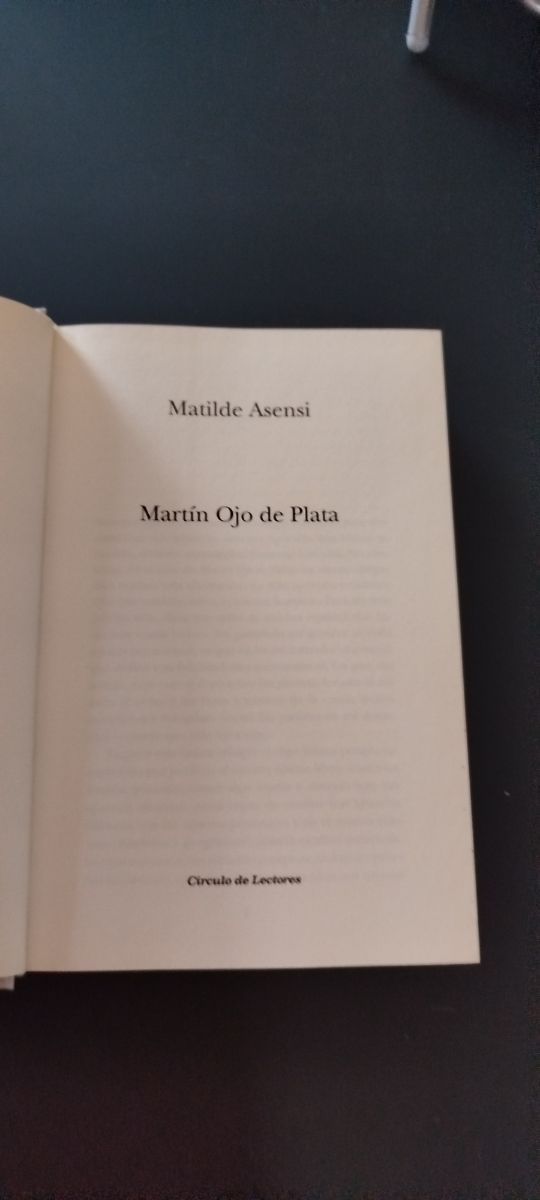 MARTIN OJO DE PLATA. MATILDE ASENSI