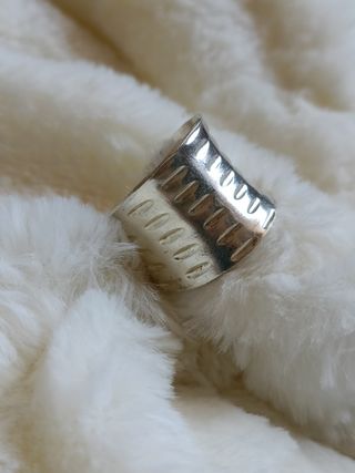Plata tailandesa anillo ajustable