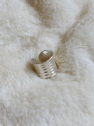 Plata tailandesa anillo ajustable