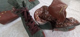 Bolso y botines vintage Cristian Lay