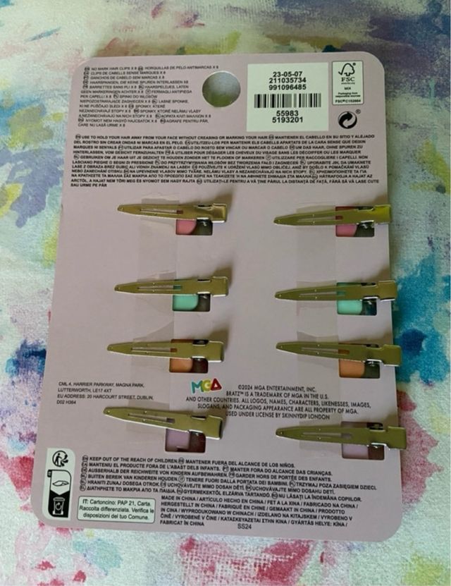 No mark hair clips 8 mollette per capelli Bratz