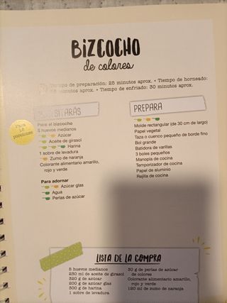 Libro recetas niños