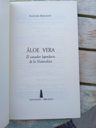 LIBRO Aloe Vera Alasdair Barcroft | REGALO Navidad