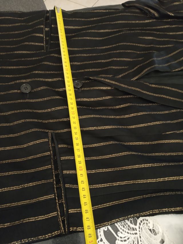 Giacca donna nera e oro