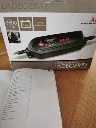 AEG LP 3.8 A cargador mantením. batería coche