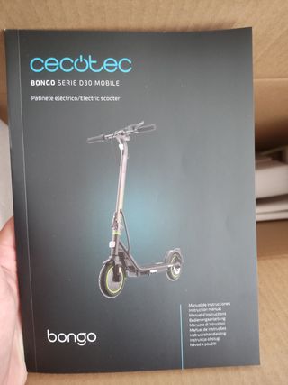 Patinete eléctrico Bongo 30 km ciudad