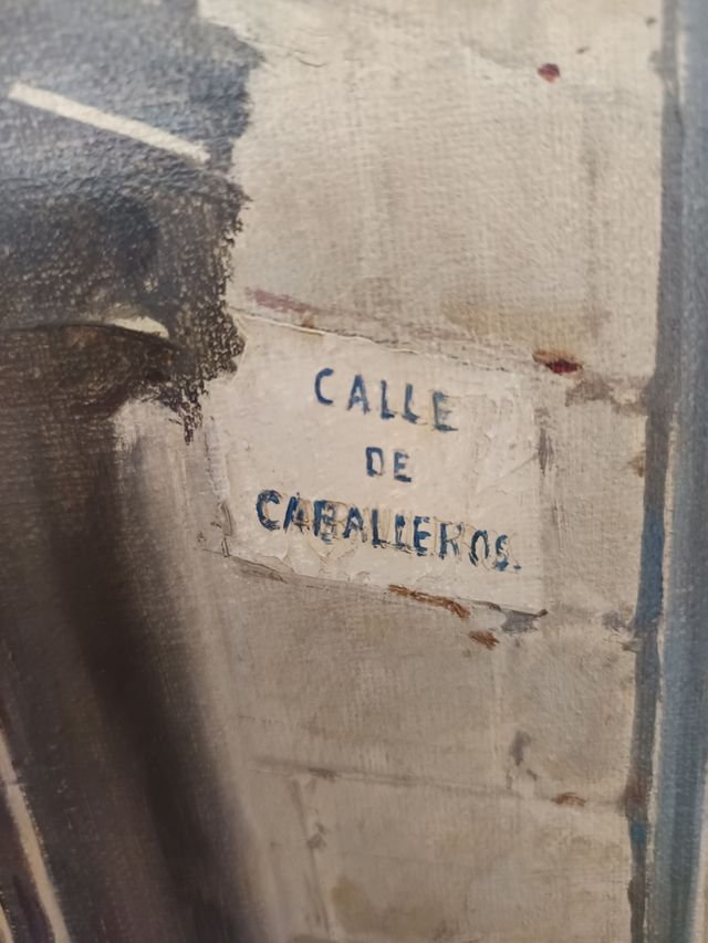 Cuadro Alberto Pla Rubio. Siglo XIX