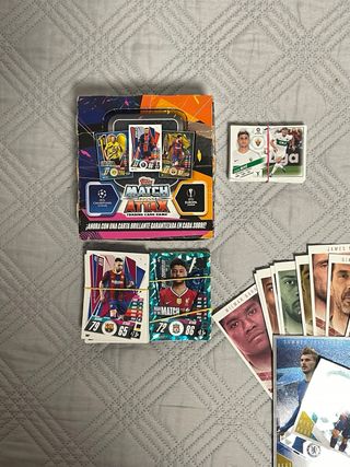 Lote Cromos Cartas Fútbol Topps Panini