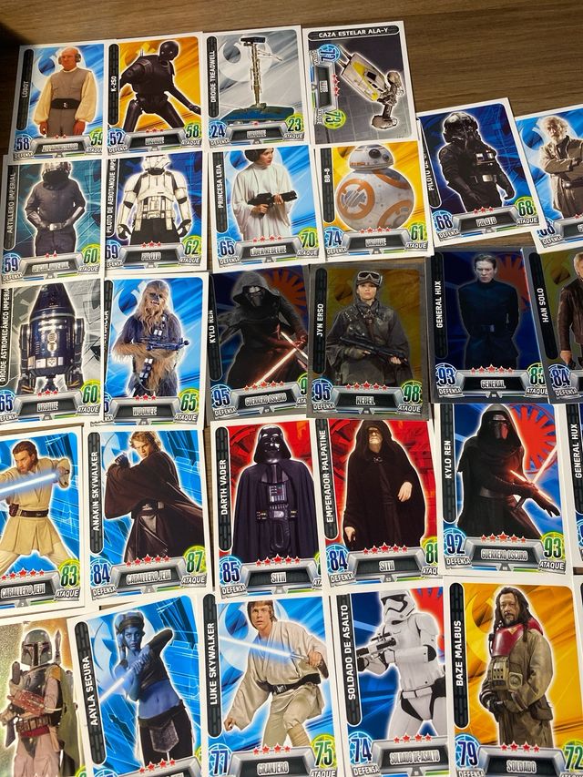 Star Wars cartas coleccion