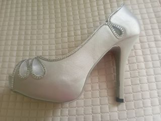 Zapatos fiesta plateados