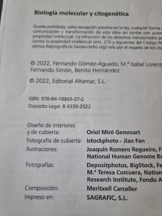 Biologia molelular y citogenética
