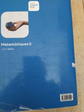 Libro matemáticas 2 batxillerat serie Resol