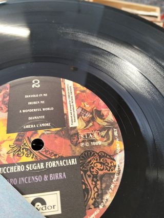 Vinile Zucchero Oro incenso & birra