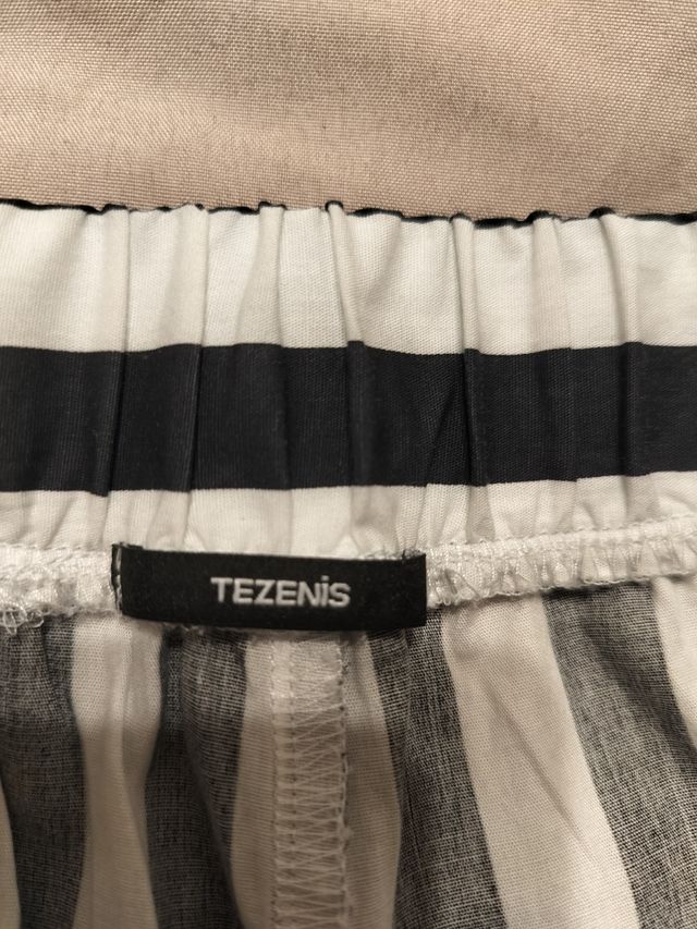Pantaloni Tezenis a gamba ampia righe S