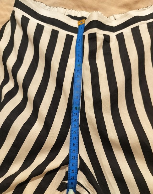 Pantaloni Tezenis a gamba ampia righe S