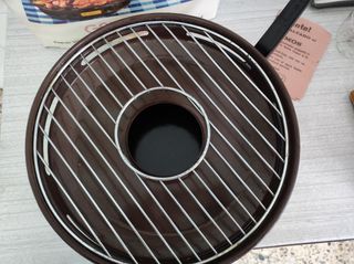 Sartén grill con tapa