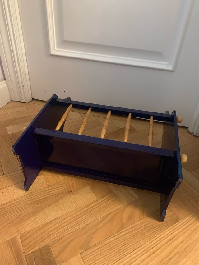 Revistero vintage azul marino