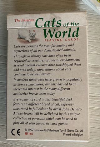 Carte da poker con gatti