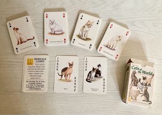 Carte da poker con gatti