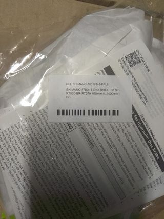 KIT FRENO A DISCO ANTERIORE PER BICI DA CORSA 105