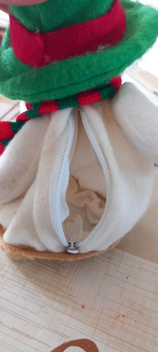 Omino di neve portasoldi