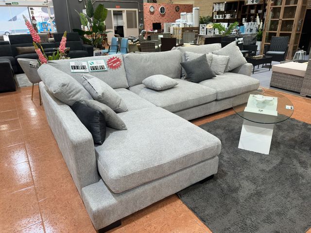 SOFA CHESLON GRIS CLARO MODERNO