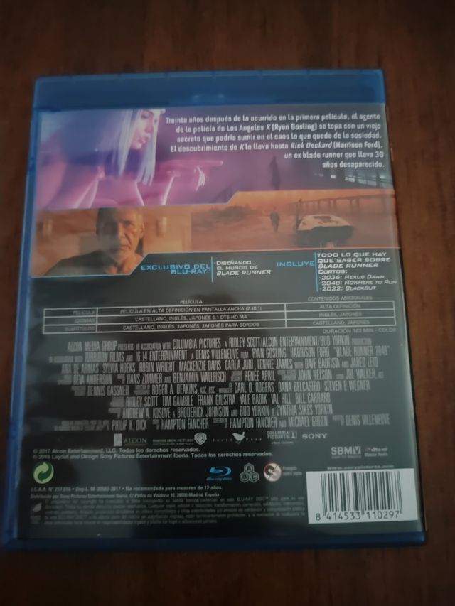 BLADE RUNNER RIDLEY SCOTT DVD BRD