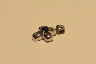 CRUZ DE ORO BLANCO 18K/ 4.1Gr