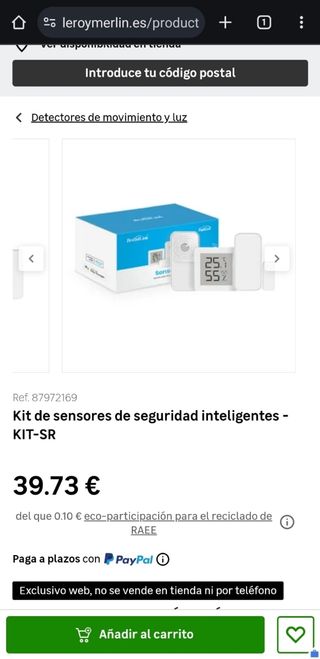 Kit sensori di sicurezza intelligenti