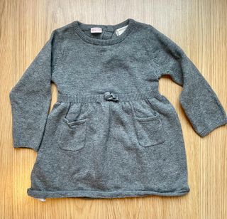 Vestido lana niña manga larga | Mango Kids