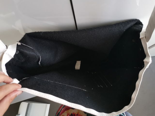 Bolso bandolera blanca grande